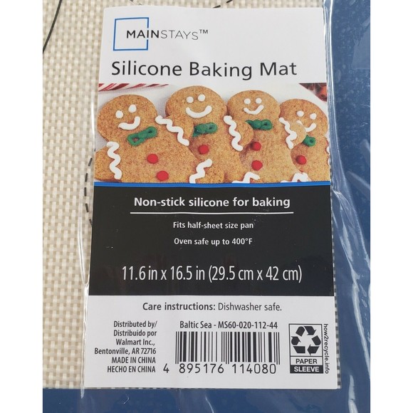 Mainstays Silicone Baking Mat Baltic Sea - 1 Piece New Sealed - Picture 3 of 3